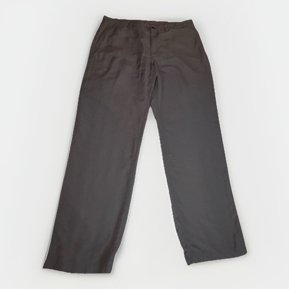 REI Straight Leg Outdoor Hiking Pants Gray Nylon‎ Mens Size 36 x 31